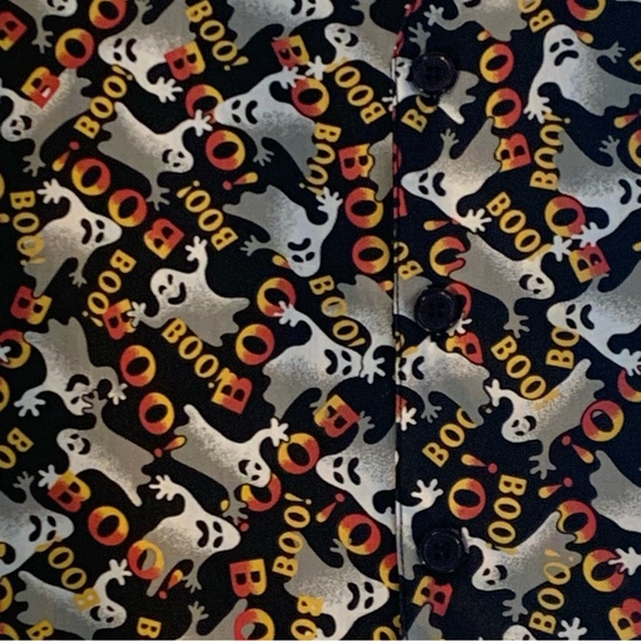 Halloween Boo Ghost Vest Adult Size X-Large - Picture 2 of 4